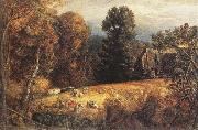 Samuel Palmer The Gleaning Field painting